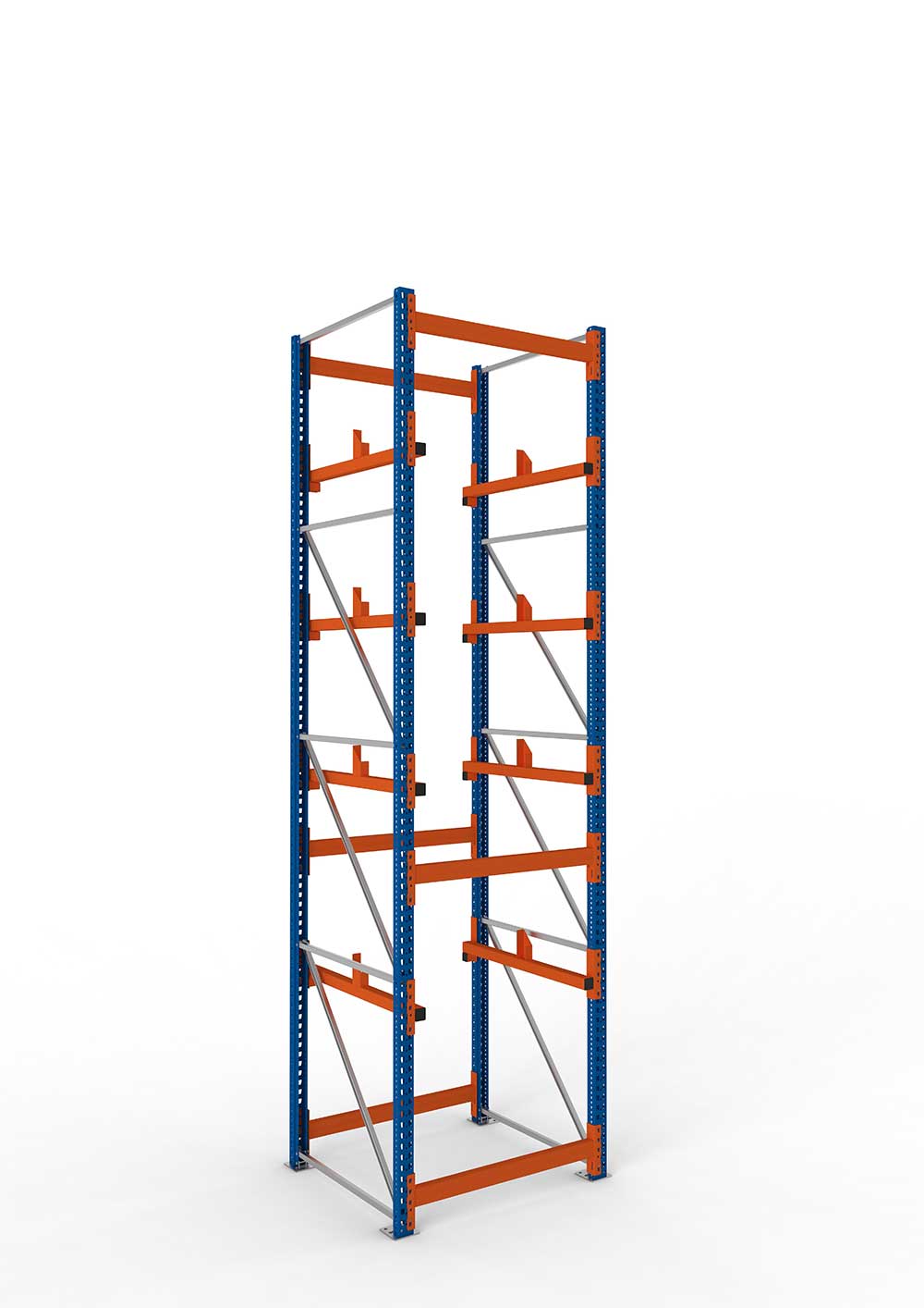 Metallregal Rahmen VW2 N – 250×40 cm, verzinkt