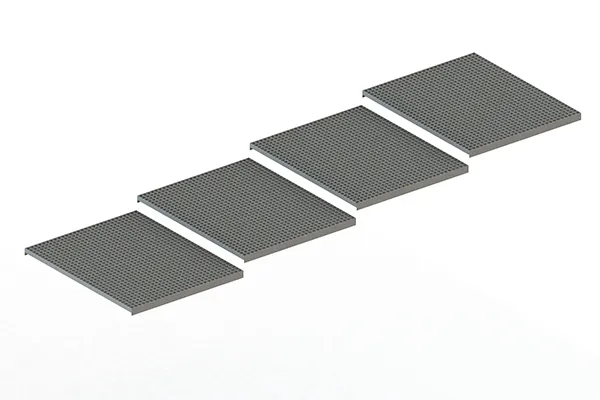 Palettenregal Gitterrost aufgelegt 360×110 cm TS40x2 – 850 kg