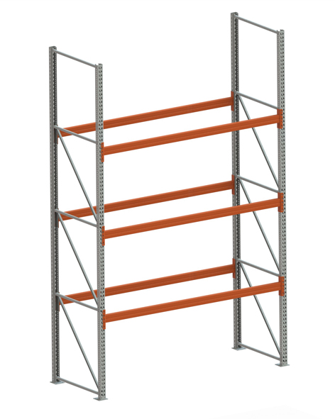 Palettenregal Extrastabil Grundregal – 440×270×110 cm, 4 Ebenen