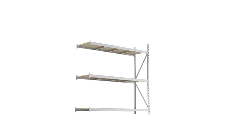Weitspannregal Anbauregal 220×220×65 cm – Spanplatten, verzinkt
