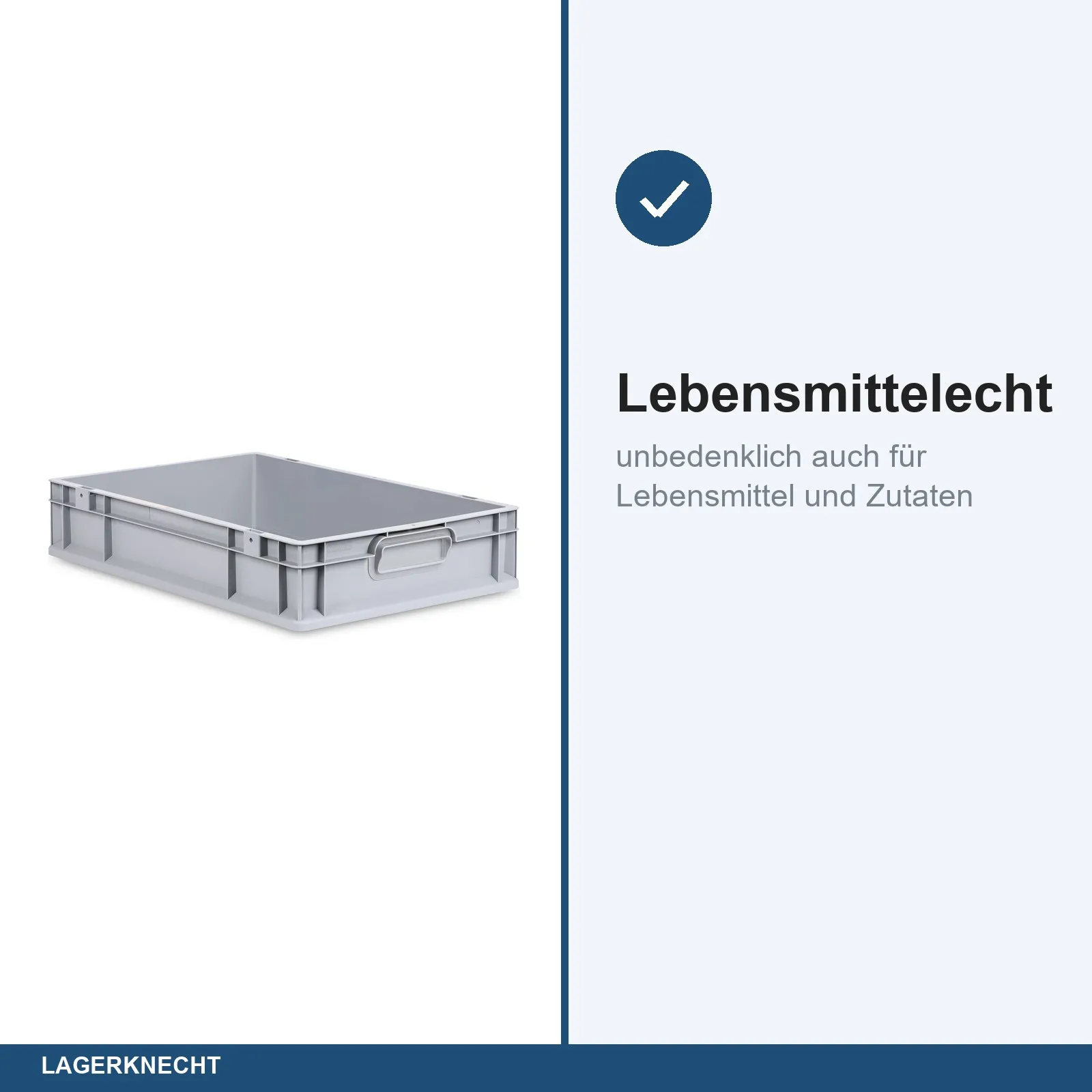 Eurobox 60x40x12 cm mit Scharnierdeckel, NextGen