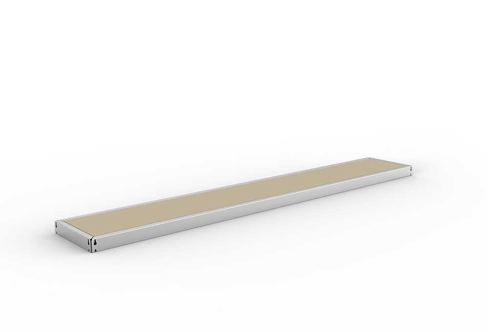 Schwerlastregal Zusatzfachebene 250×40 cm – Spanplatte, verzinkt (Variante)