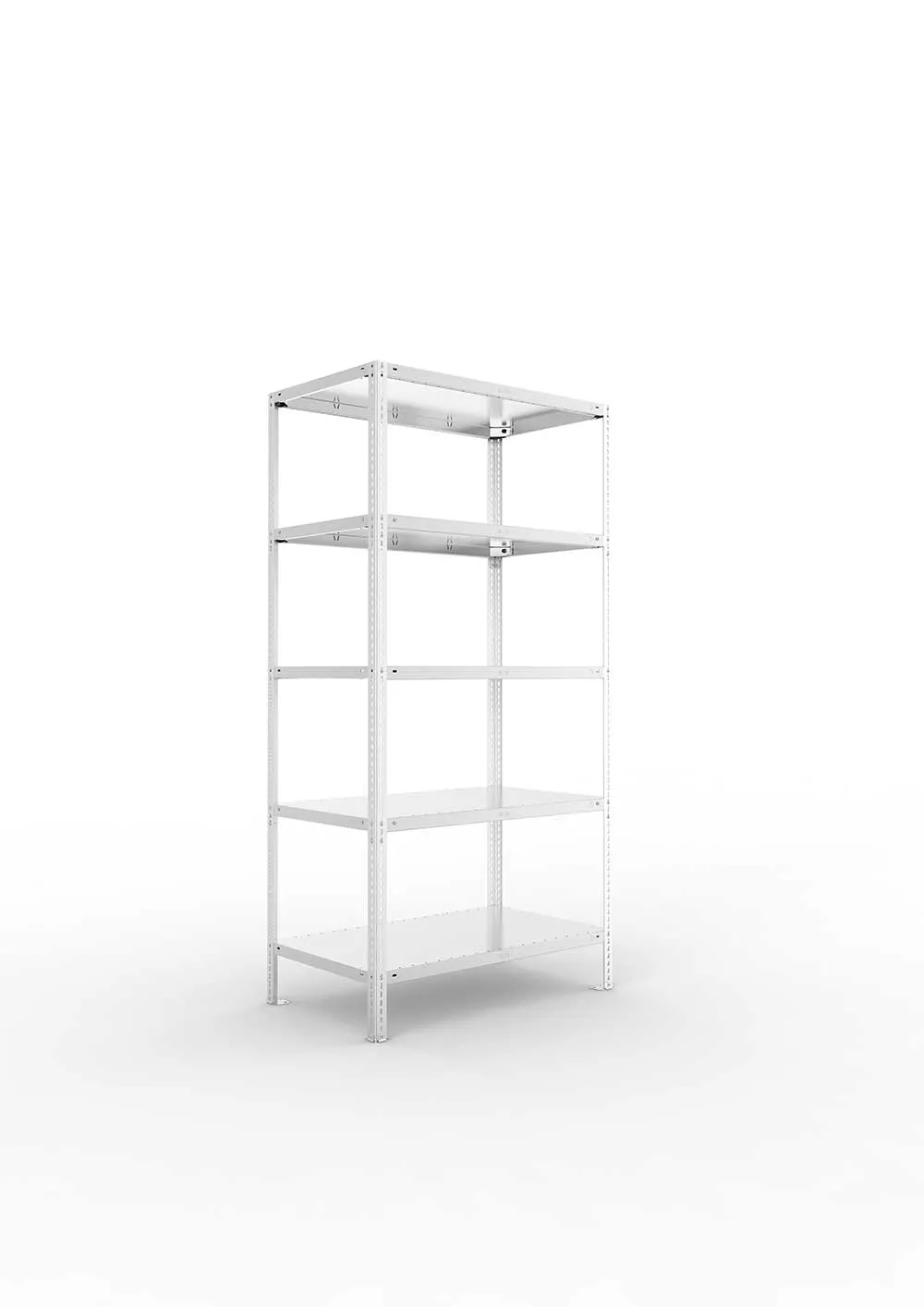 Kellerregal Pro Schraubsystem Grundregal 200×100×60 cm, 150 kg, 5 Böden, verzinkt