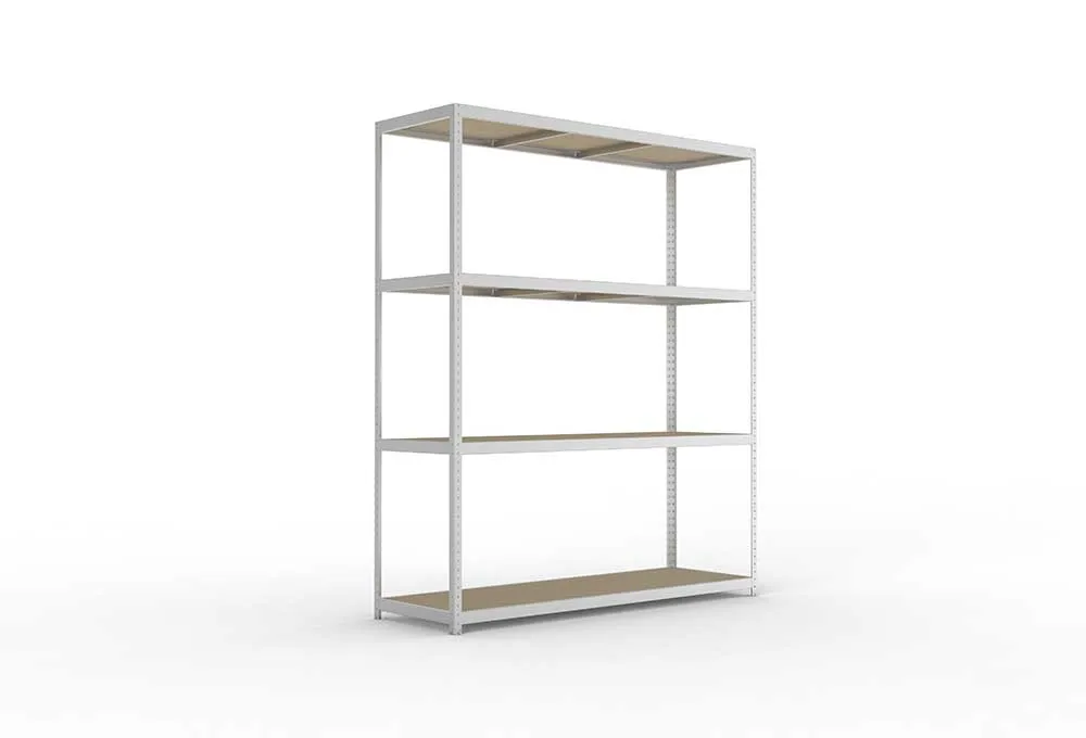 Schwerlastregal 297×250×80 cm – Spanplatten, verzinkt (Varianten)