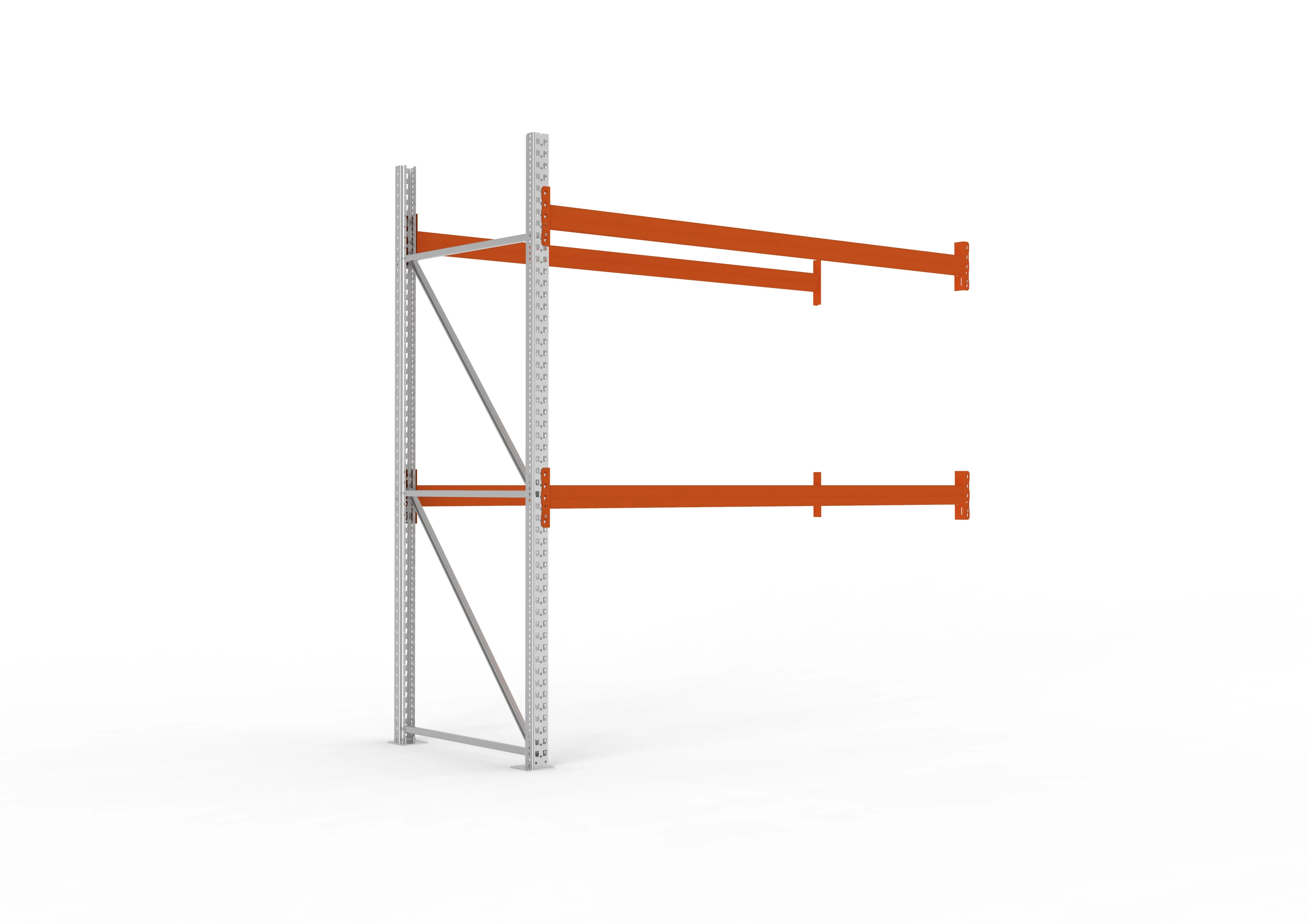 Palettenregal Anbaumodul – 270×278×110 cm, bis 800 kg, 3 Ebenen
