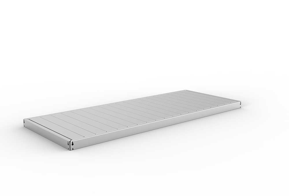 Schwerlastregal Zusatzfachebene 200×80 cm – Stahlpaneel, verzinkt (Variante)
