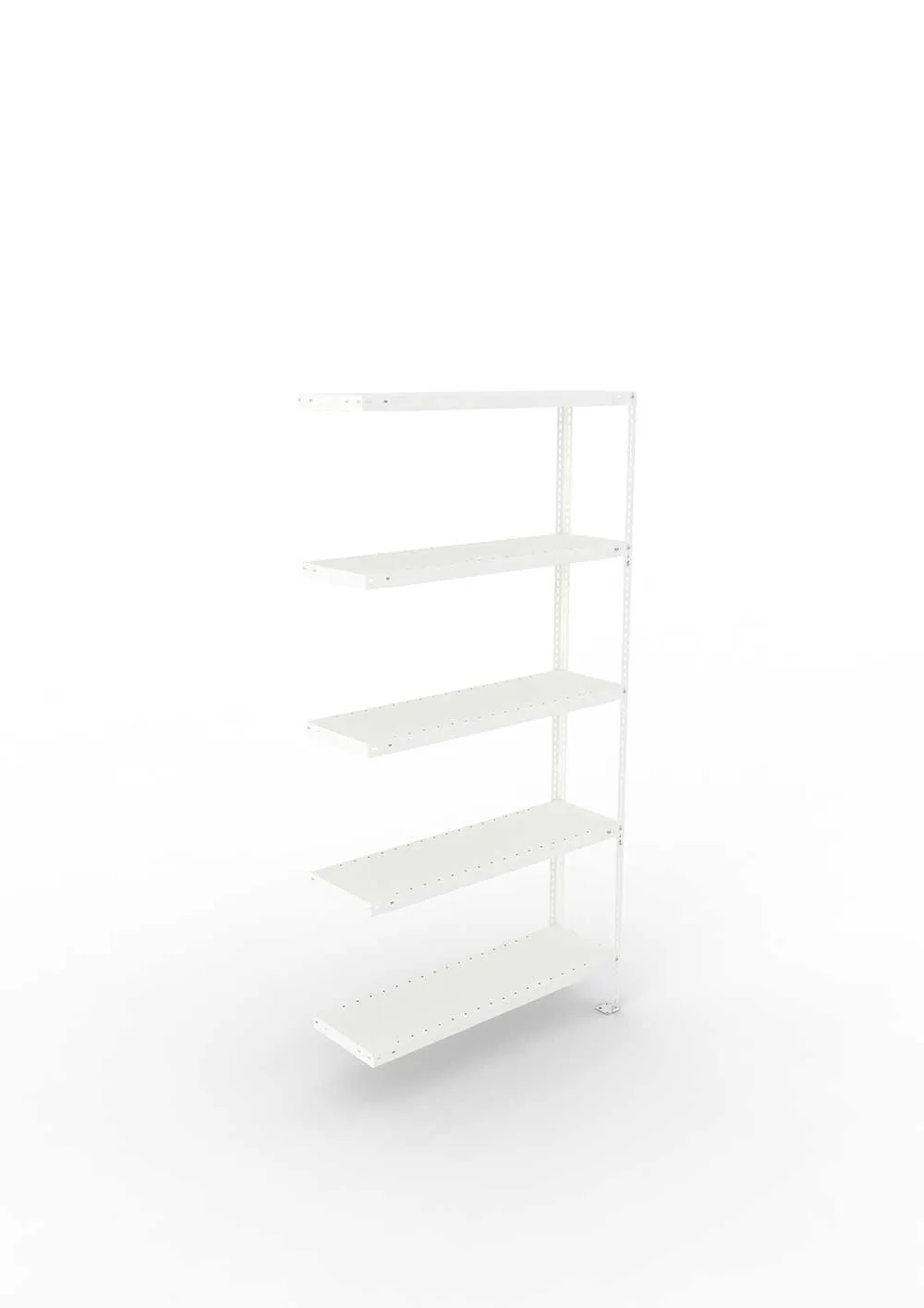 Kellerregal Pro Schraubsystem Anbauregal 200×100×30 cm, 100 kg, 5 Böden