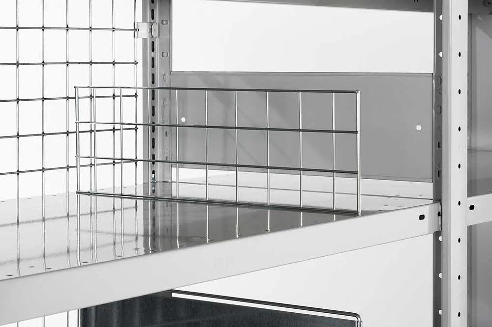Metallregal Freistehendes MSN Trenngitter Tiefe 400 vzk (370 x150) Höhe 150 , MULTI-STABIL