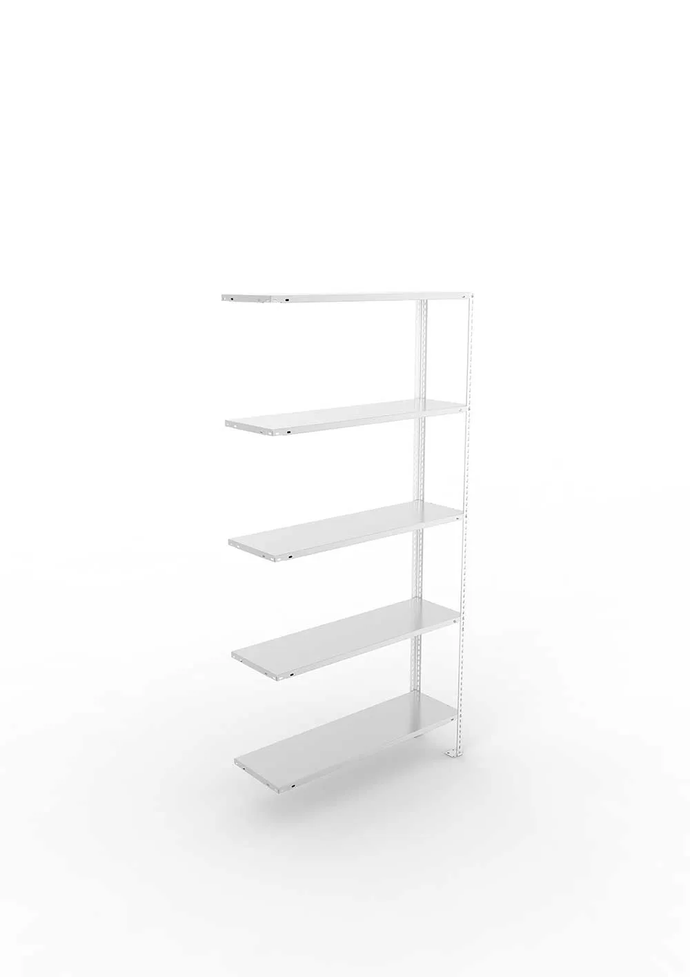 Kellerregal Pro Schraubsystem Anbauregal 200×100×30 cm, 80 kg, 5 Böden, verzinkt