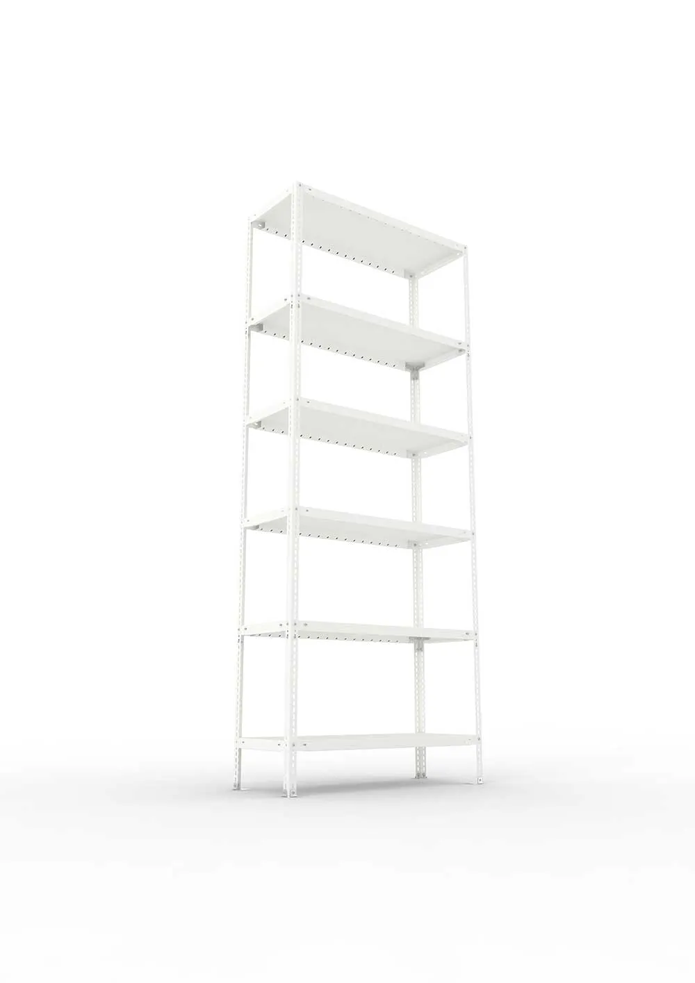 Kellerregal Pro Schraubsystem Grundregal 250×100×40 cm, 100 kg, 6 Böden